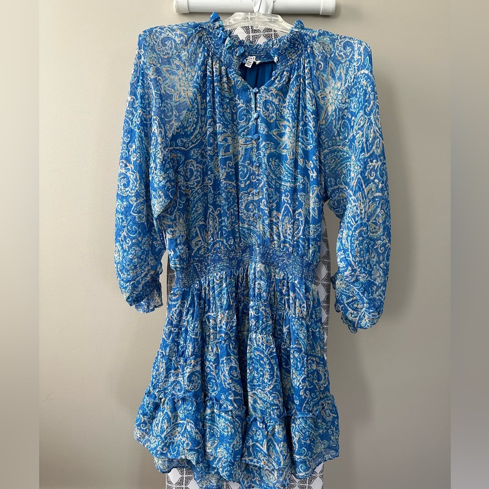 Women’s fate Blue Paisley Dress — M